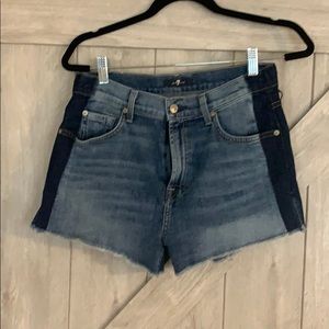7 for all mankind jean shorts